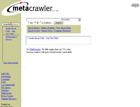 Before Google, there was Metacrawler