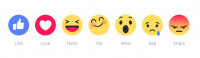 No dislike button but emojis instead